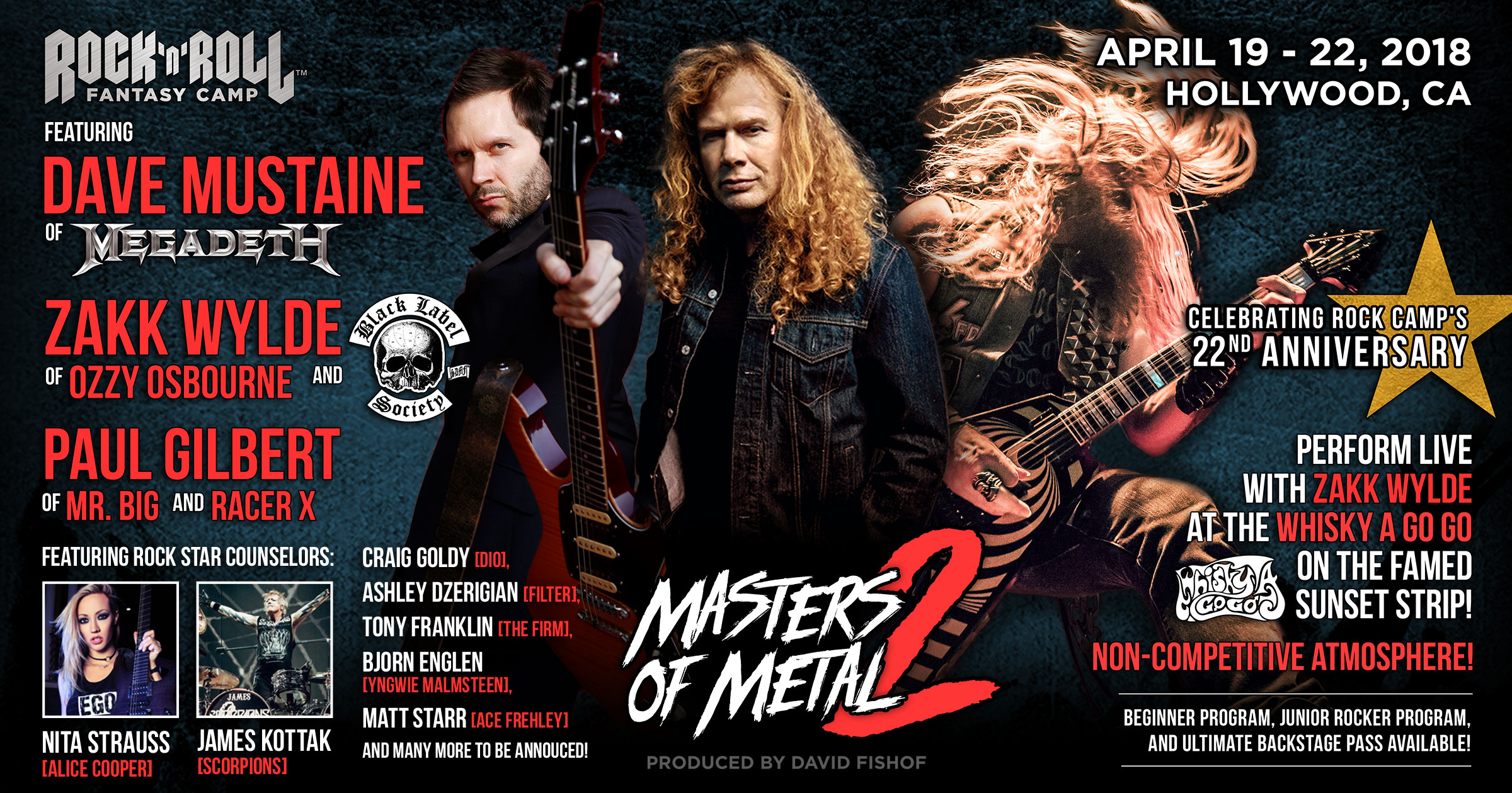 Masters of Metal II | Rock and Roll Fantasy Camp | Music Events Los ...