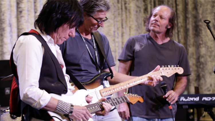 Photo of Jeff Beck jamming, Rock Camp The Movie